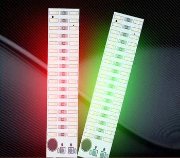 2*17 LED USB Hlasové Ovládanie Audio USB Hudobné Spektrum Svetla Flash Úroveň Hlasitosti Indikátor LED pre MP3 Zosilňovač