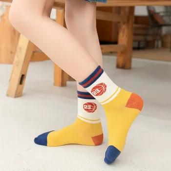 5 Párov/veľa Deti Chlapcov Jeseň Girl Bavlnené Ponožky Zimné Cartoon Dieťa protišmykových Športové Ponožka 0-12y Jar Detské Oblečenie Príslušenstvo
