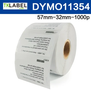 5R X dymo label 11354 kompatibilný pre DYMO labelwriter 57 mm x 32 mm x1000 Multi purpuse označenie pre DYMO LW450 série