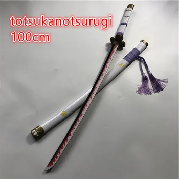 Anime Cosplay Kozuki Oden Totsukanotsurugi meč Roronoa Zoro Meč Zbraň Dreva Ninja Nôž 1:1 Samuraj Meč Prop Hračky 100 cm
