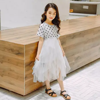 Deti Oblečenie Dievčatá Šaty Letné Kostým Princezná Nový Kórejský Štýl, Módne Oblečenie Pre Voľný Čas