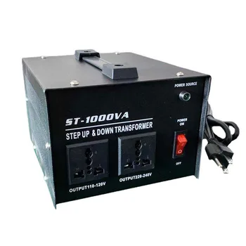 Domácnosti 1000W napájací transformátor 220V na 110V napätie reguláciu napájací transformátor napätia prevodník napätia konverzie