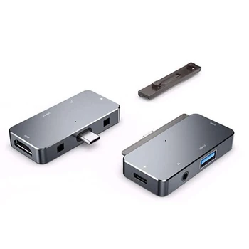 Hot Predaj 4 v 1, USB, C Hub, Typ C až 4K kompatibilný s HDMI pre iPad Pro 2018 2020 USB 3.0 100W PD 3,5 mm Jack Adaptér Dokovacej Stanice