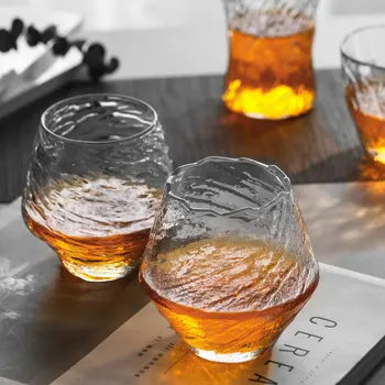 Japonsko Zvírený Sneh umelecké Diela Whisky Elegantné Sklenené Dreva Darčeka Nika Alkohol XO Whisky Krištáľové poháre na Víno, Brandy, Koňak Vonnú