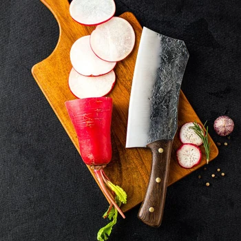 Kované kuchynský nôž Longquan kladivo zrna staré domácnosť, kuchynský nôž, nôž na sekanie praktické malý kuchynský nôž