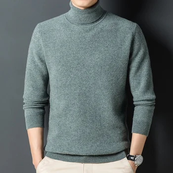 krk Korytnačka mužov pure sveter kórejská verzia dolnom riadku hrubý sveter na jeseň a v zime