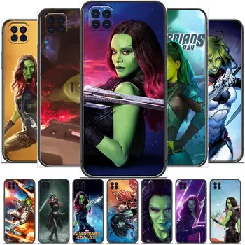 Marvel Avengers Gamora Charcter Telefón Prípad Pre Motorola Moto G5 g 5 G 5GCover prípadoch zahŕňa luxusné smiley