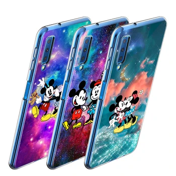 Mickey Minnie farebné Pre Samsung A8 A9 Star A7 A9 A6 Plus 2018 A3 A5 2017 2016 A750 A6S A8S Transparentné Telefón Prípade