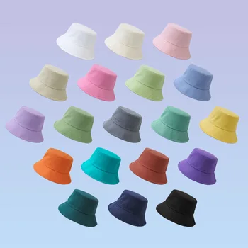 Nové Unisex Slnečné Klobúky Ženy Lete Vedierko Hat Mužov Pure Color Sunbonnet Fedoras Vonkajšie 17 Farieb Rybár Klobúk Clonu Povodí Spp