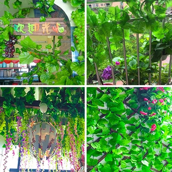Plastové Imitácie Vinič List Viniča Dekorácia Umelé Rastliny Zelenej Listovej Viniča Stropov Domov Viniča Dekorácie