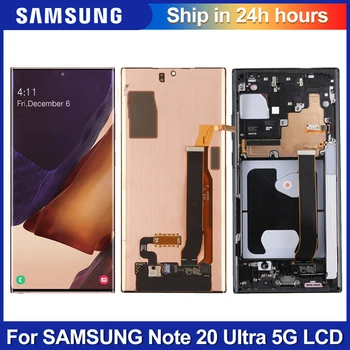 Pôvodný Pre Samsung Galaxy Note 20 Ultra LCD Displej Dotykový Panel Nahradenie, S Rámom 6.9