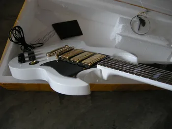 SG biela elektrická gitara 3 pickup , rosewood hmatníkom, reálne obrázky 8yue19