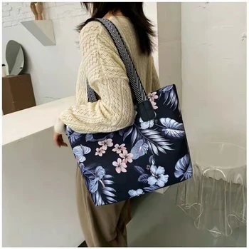 Veľká-kapacita nylon plátno kabelka, módny dizajn nový kórejský štýl jednoduchý a všestranný taška cez rameno