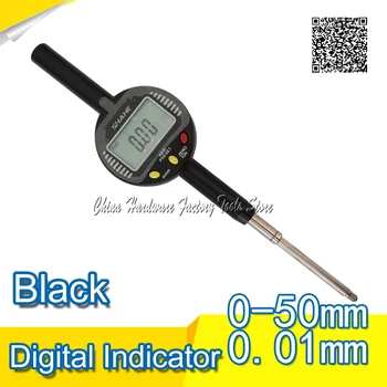 0-50 mm/0.01 mm digitálny dial indikátor dial indikátor rozchodu, 50 mm, 0.01 mm digitálny ukazovateľ