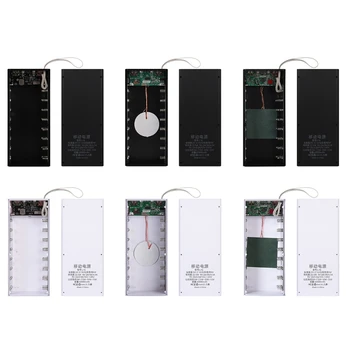 16 Slot Batérie Kontajner Odnímateľný Power Bank Držiak pre PRÍPAD DIY pre shell 18650 Dual USB Batérie Držiak pre PRÍPAD