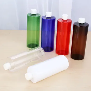 1pc 500 ml Prázdne Priehľadná PET Fľaša s Flip Cover Spp Kozmetické Naplniteľné Sub do fliaš Package Conatainer Plastové
