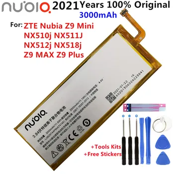 3.84 V 3000mAh Li3829T44P6hA74140 Pre ZTE Nubia Z9 Mini NX510j NX511J NX512j NX518j Z9 MAX Z9 Plus Batérie