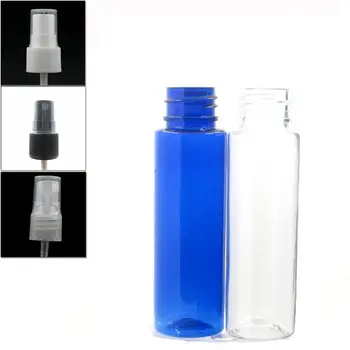 30ml prázdne jasné/modrý Valec Plastové Fľaše pet fľaša s biela/čierna/priehľadná jemné hmlu,postrekovač X 10