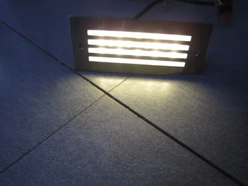 5 ks 3W LED Dekoratívne Schodiskové Steny Svetlo Rohu LED zapustené trávnik Svetlo footlight nepremokavé Podzemné lampa AC110V 220V DC12V