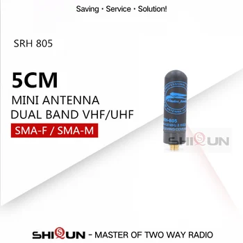 5CM Baofeng Walkie talkie Mini anténa SRH805S SMA-F Ženy SMA-M SMA Samec Dual Band Anténa pre UV-9R GT-3 TG-UV2 TH-UV8000D