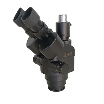 7X-45X Súčasne-Hlavná Trinocular Zoom, Stereo Mikroskopom Hlavu Priemyselné Elektronické Microscopio Fotoaparát Telefónu na Opravu Spájkovanie