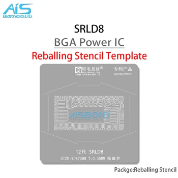 Amaoe BGA Reballing Stensil Generasi 12 SRLD8 T=0,3 MM Chipset