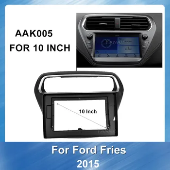Auto rádio audio stereo prijímač Fascia Frame Panel pre Ford Escort 2015 auto DVD Plastové dosky Fascia Rám Mount Kit Výbava panel