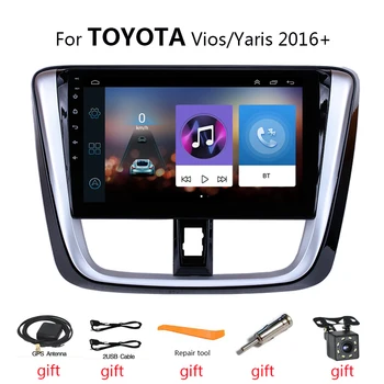 Autorádio Android Auto Multimediálny Prehrávač Pre TOYOTA Vios/Yaris 2016+ Carplay 4G 2din GPS Navagation Autoradio Bluetooth Audio