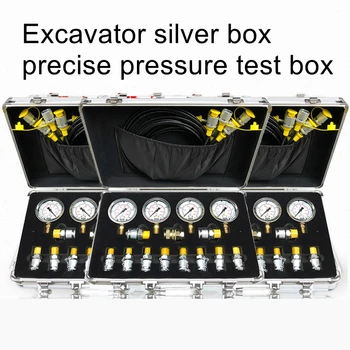 Bager hydraulický olej tlakomer skúšobný tlak detektor presné hydraulická tlaková skúška box pilot čerpadla zmes
