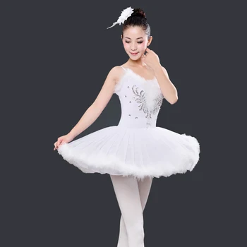 Biely Balet Tanečné Šaty Dospelých Žien Childkids Tutu Palacinka Šaty LED Svetlo Swan Tanečné predstavenie Nosenie Jumpsuit Kostýmy H642