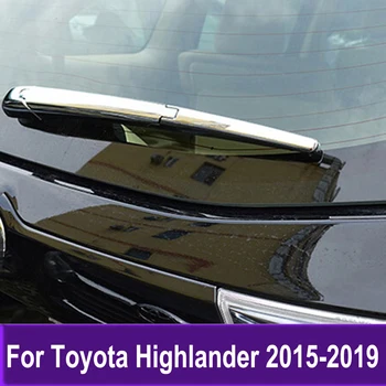 Chrome Zadné Okno Stierače Kryt Trim Pre Toyota Highlander 2015 2016 2017 2018 2019 Auto Chvost Stierač Pásy Príslušenstvo