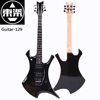 Drevené Ručne Miniatúrne Gitara Model gitary-129 Gitara Displej s puzdrom a Stojanom (Nie Skutočné Gitaru! pre Zobrazenie Iba!)
