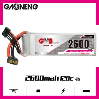 Gaoneng GNB 2600mAh 4S 14,8 V V 120C/240C Lipo Batérie S XT60 Konektor Pre RC Auto, Loď, Lietadlo, Vrtuľník Časti