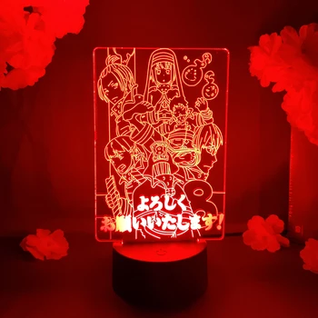 Manga Oheň Účinnosť LED stolná Lampa Tapety Group Čísla 3D Izba Dekor Farebné Anime Svetlo Athestic LED Osvetlenie Spálňa Decor
