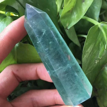 Mooie Natuurlijke Groene Fluoriet Crystal Bod Natuurlijke Kristal Reiki Liečenie 70-80 Mm