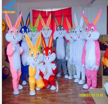 Nové Dospelých Najlepšie Predaj Krásne Veľkonočné Deň Bunny Králik Maskot Kostým Vianočné Maškarný Halloween Kostým Maskota