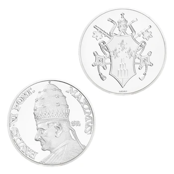 Pontifex Maximus Zberateľskú Strieborné Pozlátené Suvenír Mince Pápež Kreatívny Darček Kolekcie Non-mena Pamätné Mince