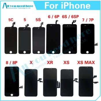 Pre iPhone 5 5S 5C 6 Plus 6 Plus 7 Plus, 8 a 11 Plus 12 X Plus XR XS MAX LCD Displej Dotykový Displej Digitalizátorom. Montáž