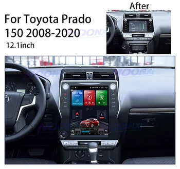 Pre Toyota Pôdy Cruiser Prado 150 2008-2020 Android 11 autorádia Stereo Auto Multimediálny Prehrávač, GPS Navigáciu 2 Din DSP Vedúci Jednotky