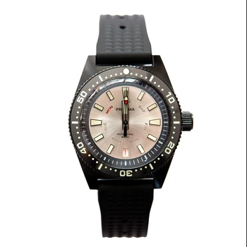 Proxima Módne Pánske Hodinky Mužov Automatické Hodinky Diver 200m Nepremokavé Mechanické Náramkové hodinky Svetelný Nh35 Sapphire Mirror Black
