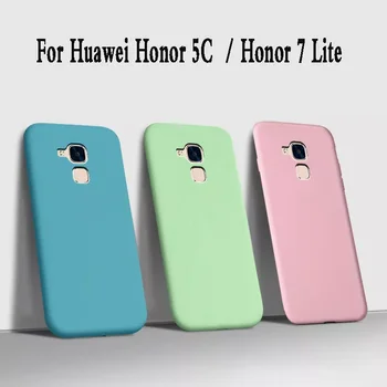 Prípad Pre Huawei 5C Tekutý Silikónový Telefón puzdro Na Huawei 5C 7 Lite Gt3 Gr5 Mini Zadný Kryt brnenie Coque 5.2