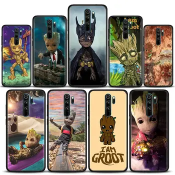 Roztomilý Funny Baby Groot Caeroon Telefón Prípade Redmi K50 K40 K40S Herné 10C 10 9T 9C 9 9A 8A 7A 8 7 6 6A Pro Plus Xiao 5G Kryt