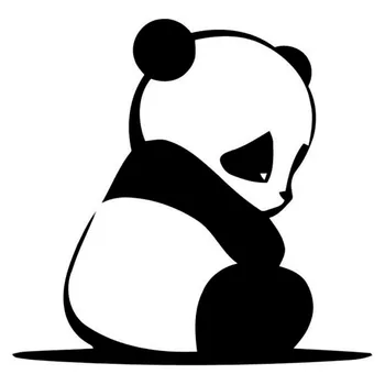Sad Roztomilé Zviera Panda Auto Nálepky, Pvc Módne Cartoon Telo Okenné Dekorácie, Doplnky Chranenim Odtlačkový