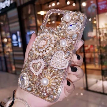 Sunjolly Diamantový obal pre Samsung Galaxy A31 A41 A21S S20 FE A12 5G A02S M51 A03S Bling Šampanské Drahokamu Kryt Telefónu coque