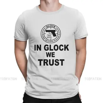 Veríme, Tričko Pre Mužov Pištoľ Glock Oblečenie Módne Tričko Soft Tlač Voľné