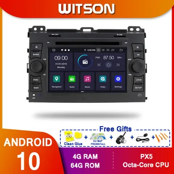 WITSON Android 10.0 Auto Dvd GPS Prehrávač PRE TOYOTA PRADO 120 4G RAM 32 G ROM IPS DOTYKOVÝ DISPLEJ