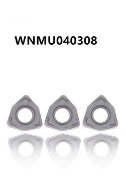 WNMU040308 vysokej kvality, pôvodný obojstranný šesťhranné rýchly zdroj frézovanie vložiť karbidu nástroj CNC sústruhu rezného nástroja WNMU 040308
