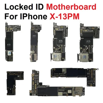 Zamknuté iCloud ID základná Doska Pre iPhone X 12 13 mini pro max Swap Praxi Logic Board Kompletný Energie Na Obrazovke Test doske