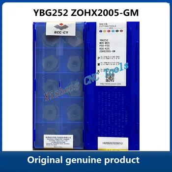 ZCC CT ZOHX2005-GM YBG252 CNC karbidu vložky 10PCS/BOX Frézovanie Nástroj