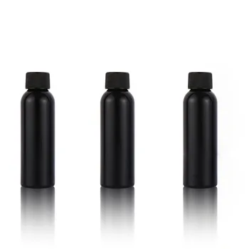čierna 60ml 48pcs krém krém kozmetický kontajner cestovné súpravy prázdne malá plastová fľaša so skrutkovacím uzáverom kozmetické obal fľaše